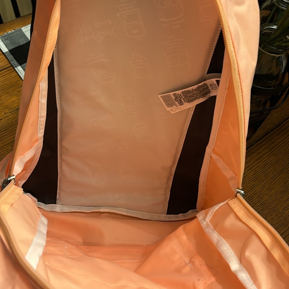 NWT Jansport Cross Town Peach Backpack - Picture 5 of 6